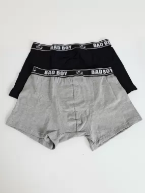 2 Pack Badboy Knitted Trunks - Navy/Grey