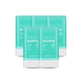 5 Pieces BANILA CO hello sunny essence sun stick Fresh SPF50  PA     Korean Cosmetics After Sunscreens UV Block for Face Body