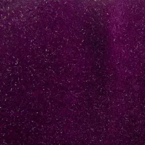 6 x 6 Fashion Fabric Swatch - Stretch Velvet 4-Way - Plum