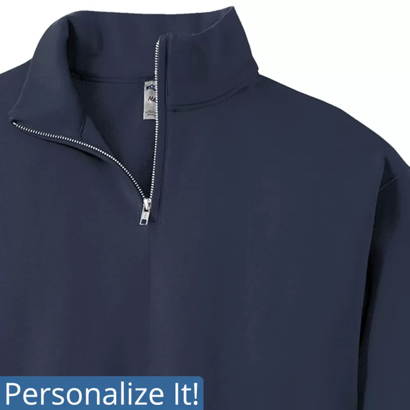 995M | Personalized 1/4 zip  Sweatshirt with Tall Certification  - Unisex Sizing