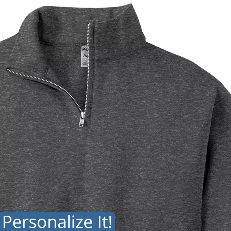 995M | Personalized 1/4 zip  Sweatshirt with Tall Certification  - Unisex Sizing