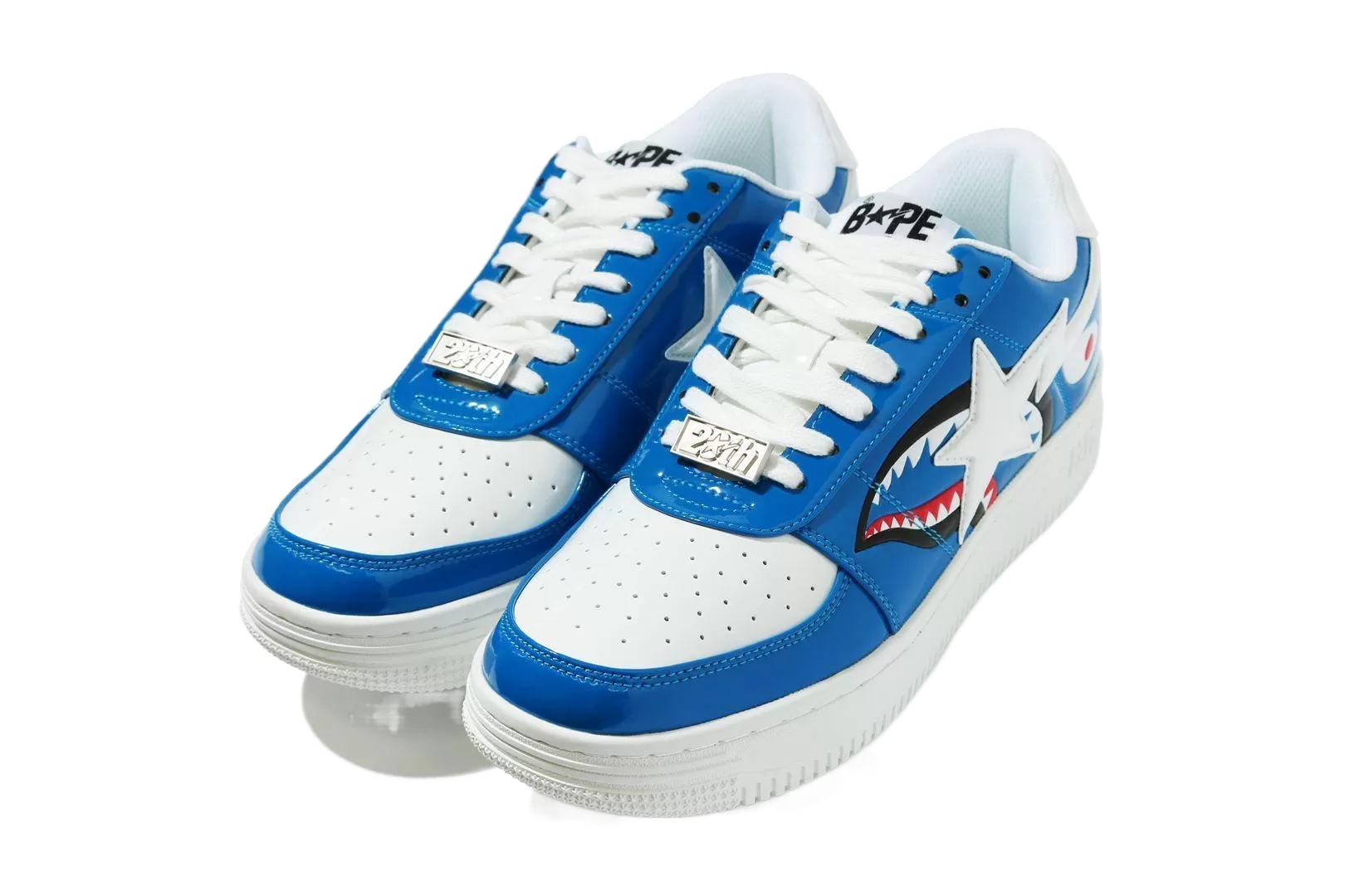 A Bathing Ape Bapesta Low 'Color Block Shark Blue'