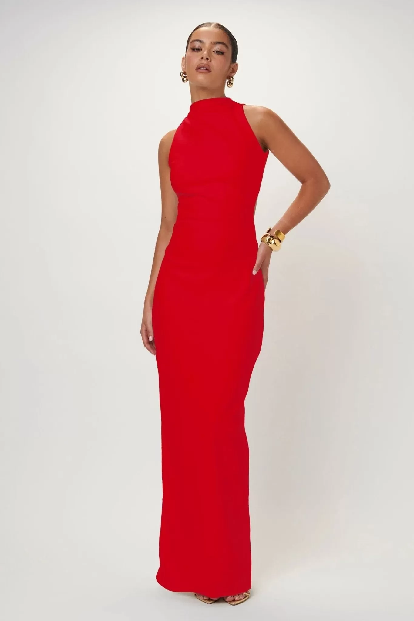 Ambre Gown - Cherry Red