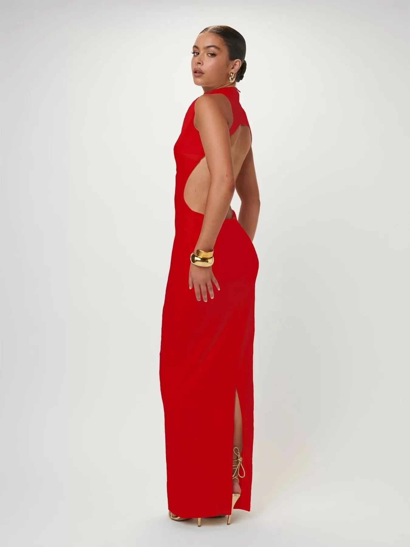 Ambre Gown - Cherry Red