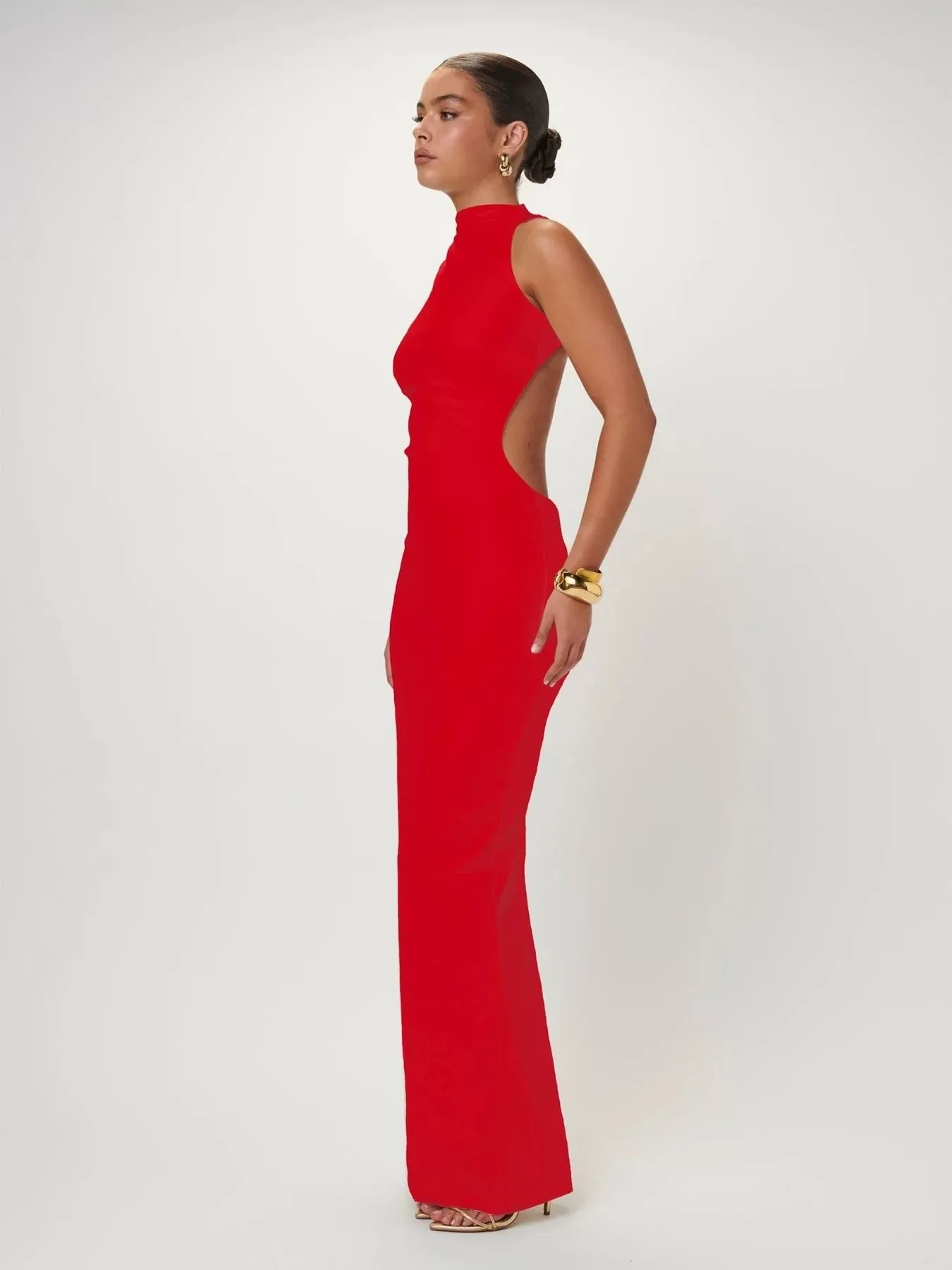 Ambre Gown - Cherry Red