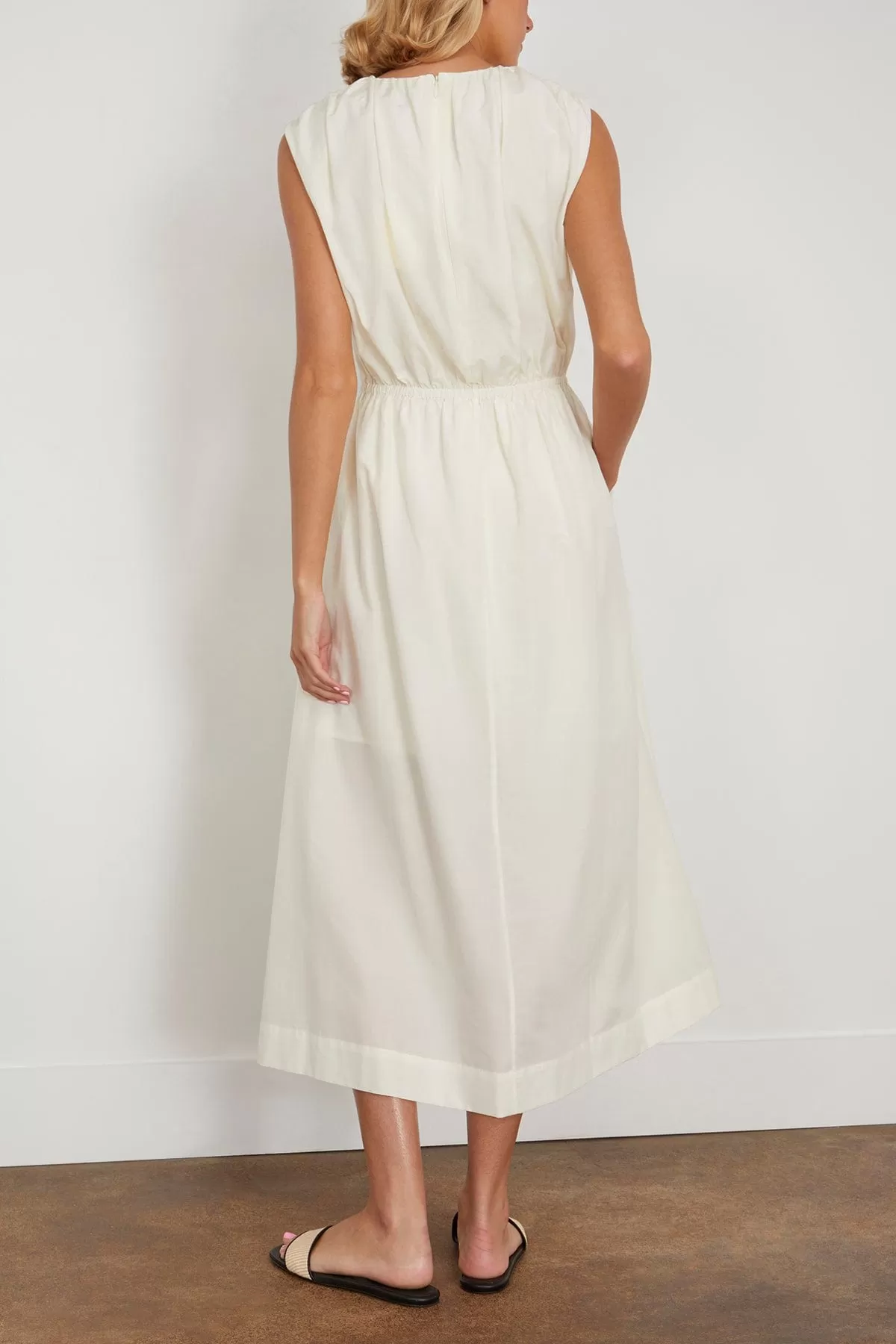 Aphrodite Long Sleeveless Dress in Ivory