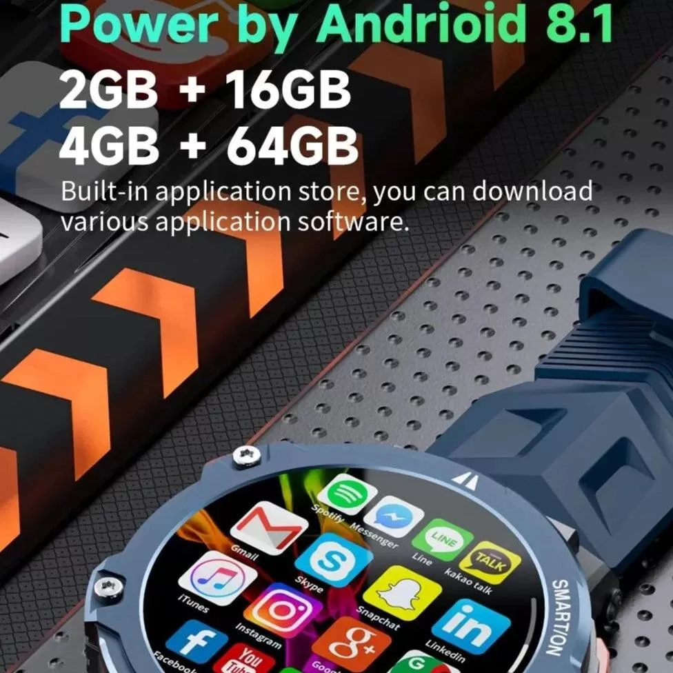 APPLLP 6 PRO: Smartwatch with GPS, 4G, and Fitness Tracking