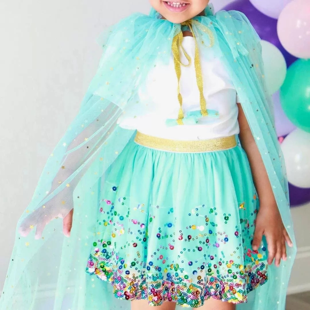 Aqua Confetti Tutu Skirt