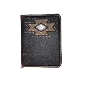 Ariat Bi Fold Flip Case Wallet Distressed Dark Brown A3519644