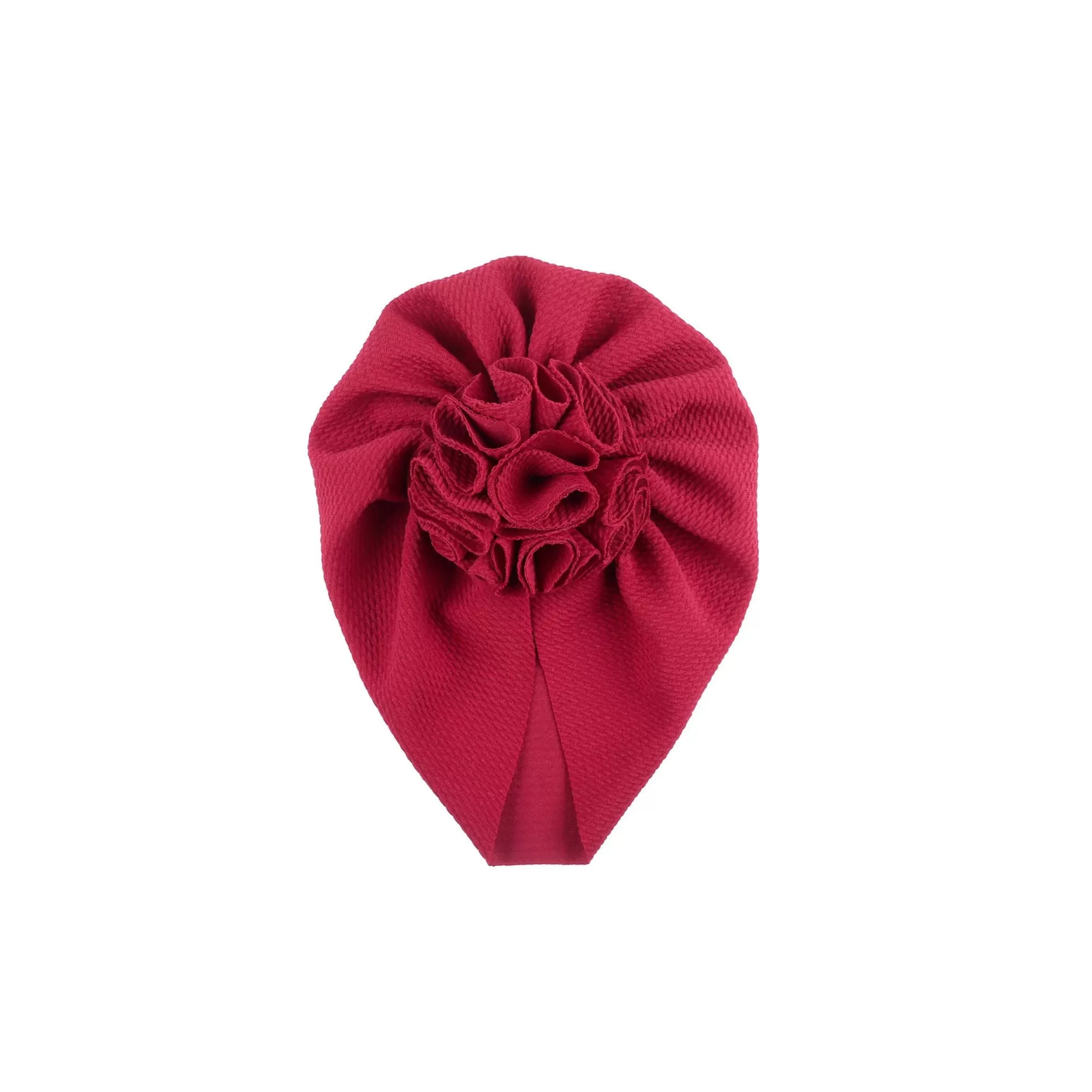 Baby Bobble Knot Turban in Cherry