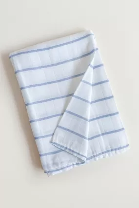 Bamboo Swaddle - Blue Stripes