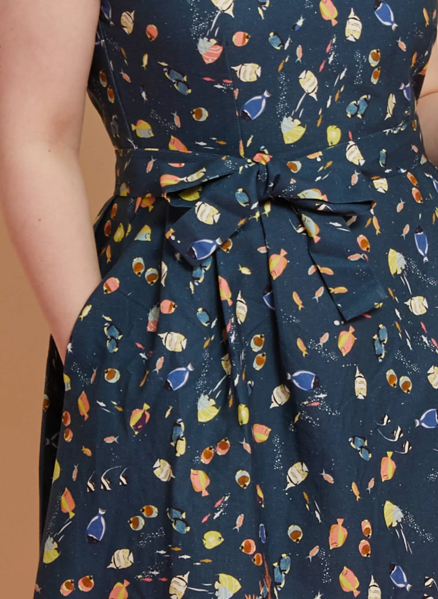 Beatrice Dress - Teal Under The Sea