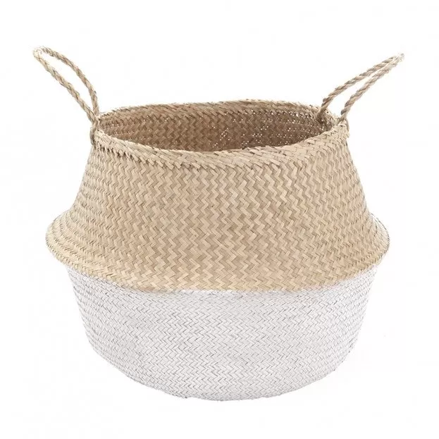 Belly Basket White Dipped 42cm