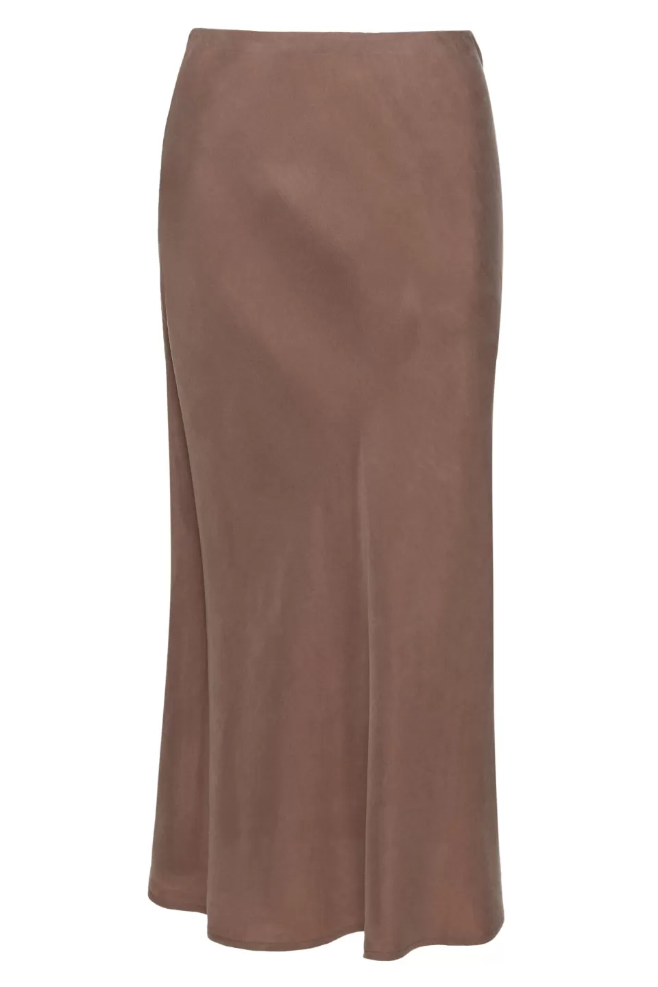 Beyond Nutmeg Cupro Bias Cut Midi Skirt