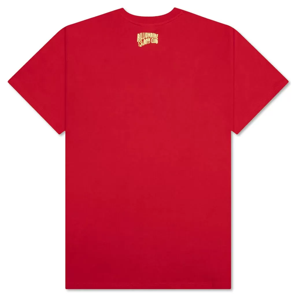 Billionaire Boys Club BB Astro SS Men's Tee Red