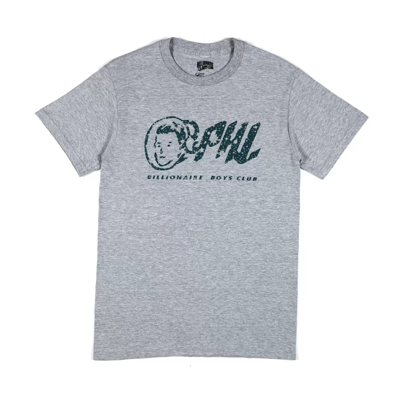 BILLIONAIRE BOYS CLUB x CREME PHL TEE - HEATHER GREY