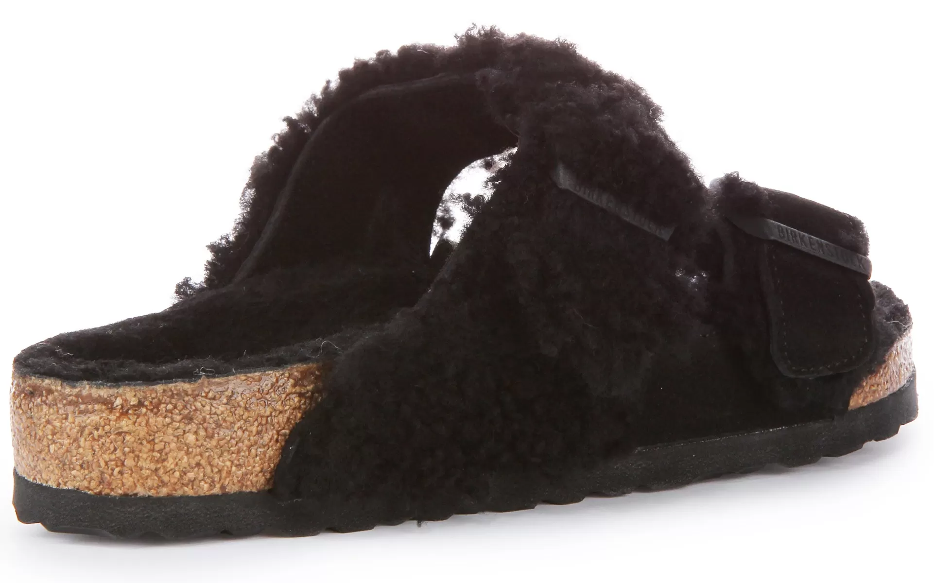 Birkenstock Arizona Split Fur In Black | Regular Fit