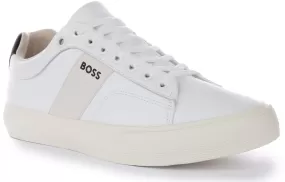 Boss Aiden Tennis Flrb In White For Men