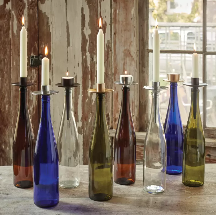 Bottlelabra Tealight Holder