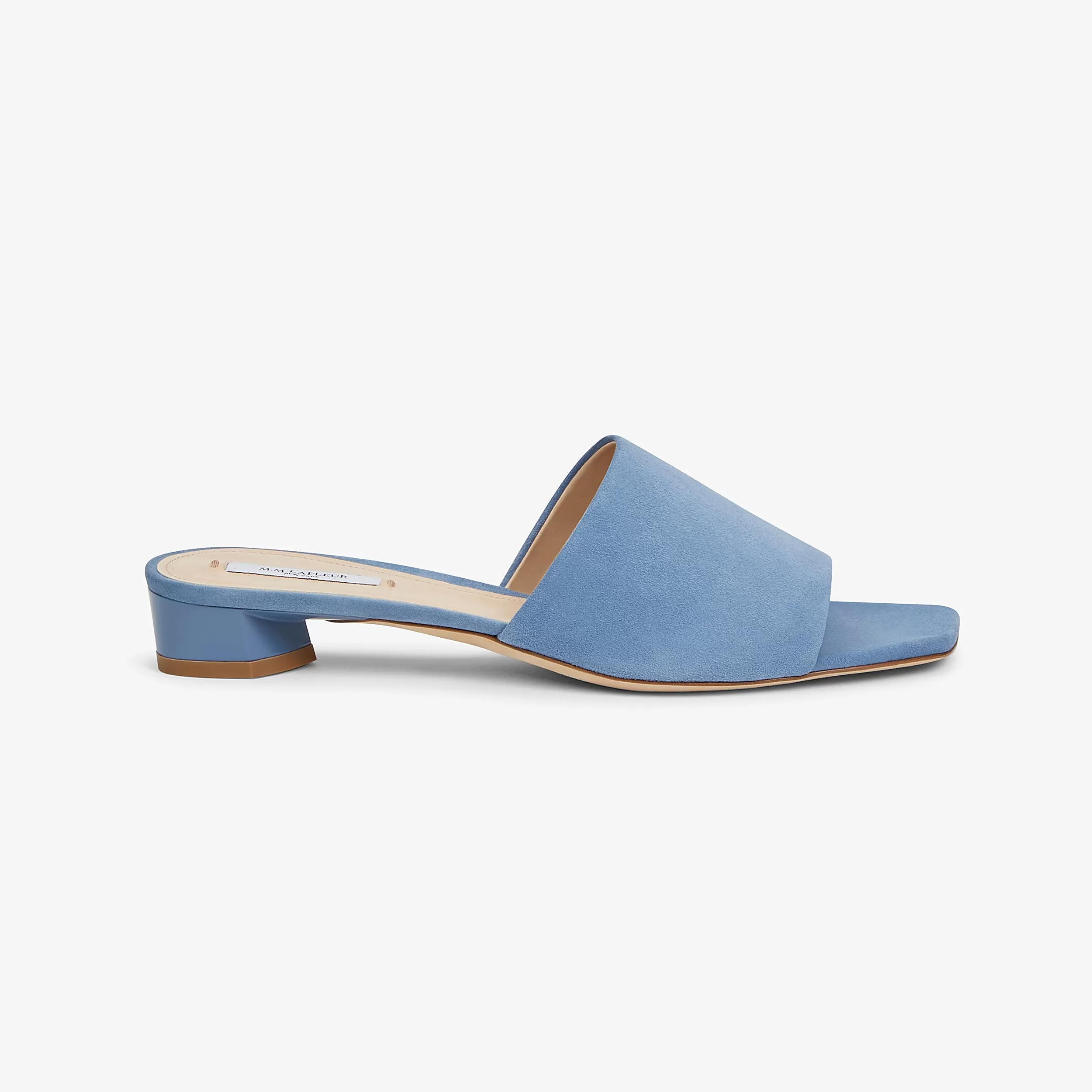 Carter Slide - Suede :: Sky Blue