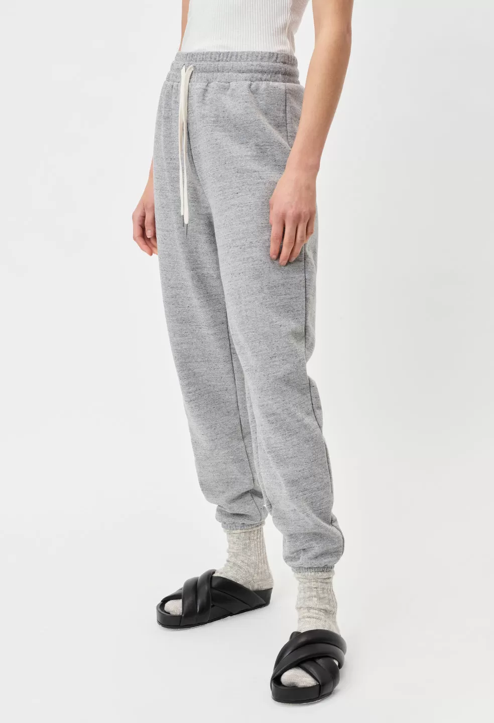 Cashmere Fleece Women’s LA Sweatpants / Heather Grey