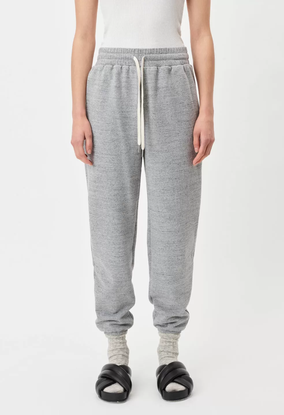 Cashmere Fleece Women’s LA Sweatpants / Heather Grey