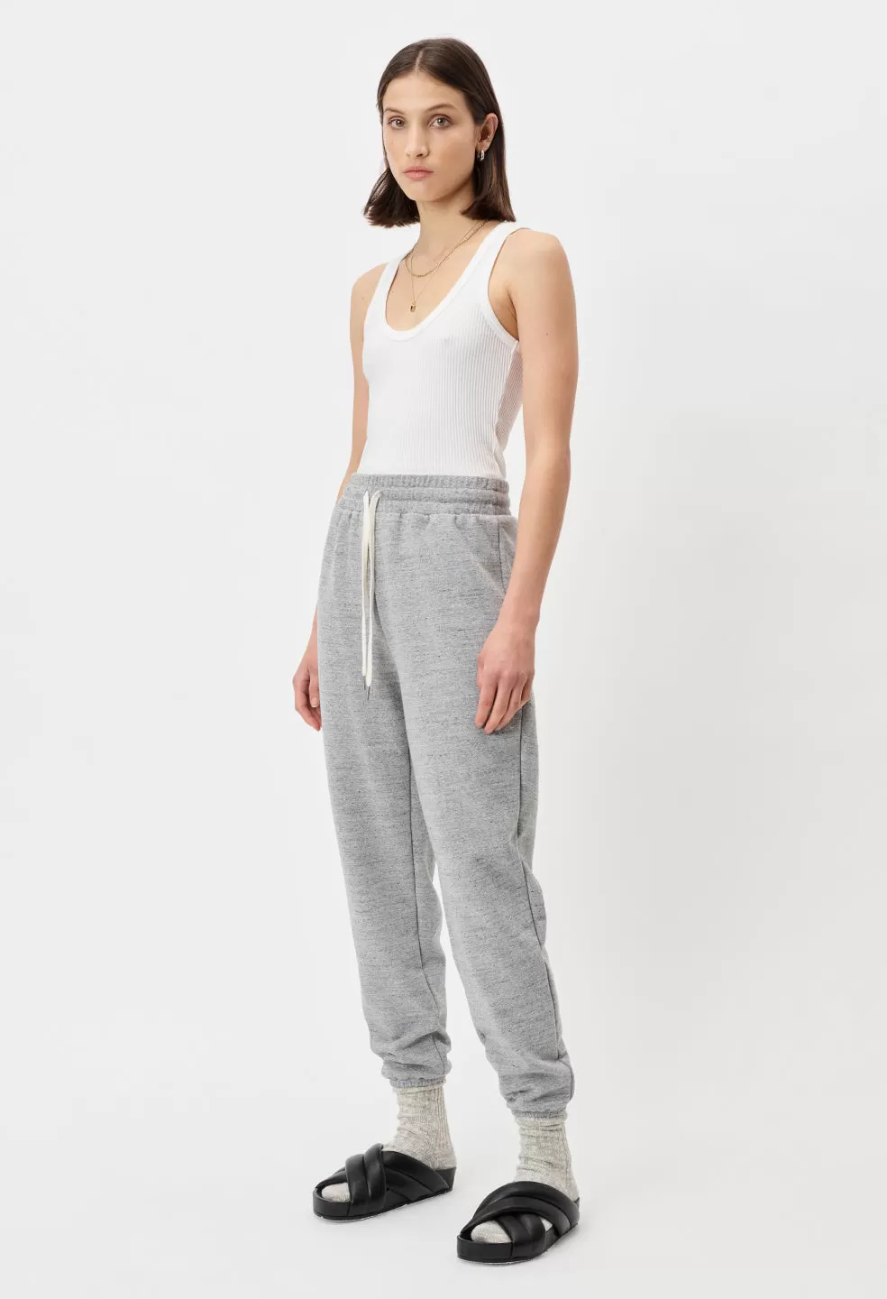 Cashmere Fleece Women’s LA Sweatpants / Heather Grey