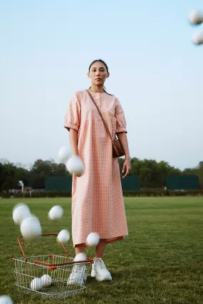 CHECKERED LONG DRESS