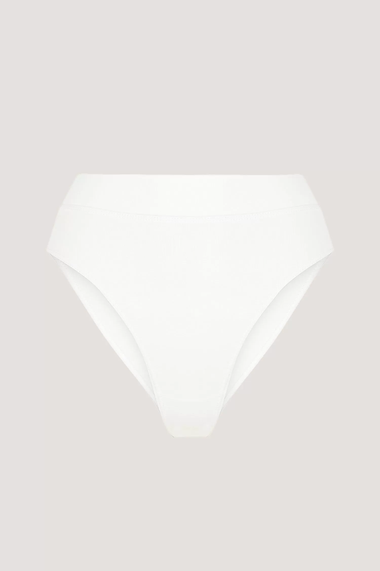 CHLOE ORGANIC COTTON HIGH CUT BRIEF - IVORY