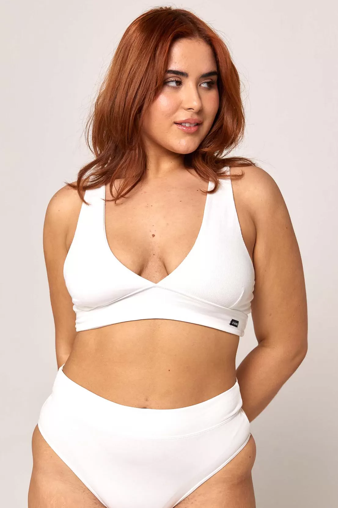 CHLOE ORGANIC COTTON HIGH CUT BRIEF - IVORY