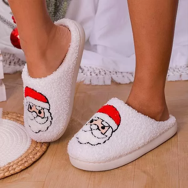 Christmas Tree Cotton Slippers - Festive Holiday Comfort 26879425C