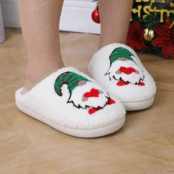 Christmas Tree Cotton Slippers - Festive Holiday Comfort 26879425C