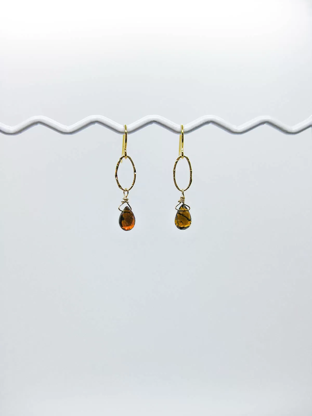 Chrysanthe: Tourmaline Earrings - e535