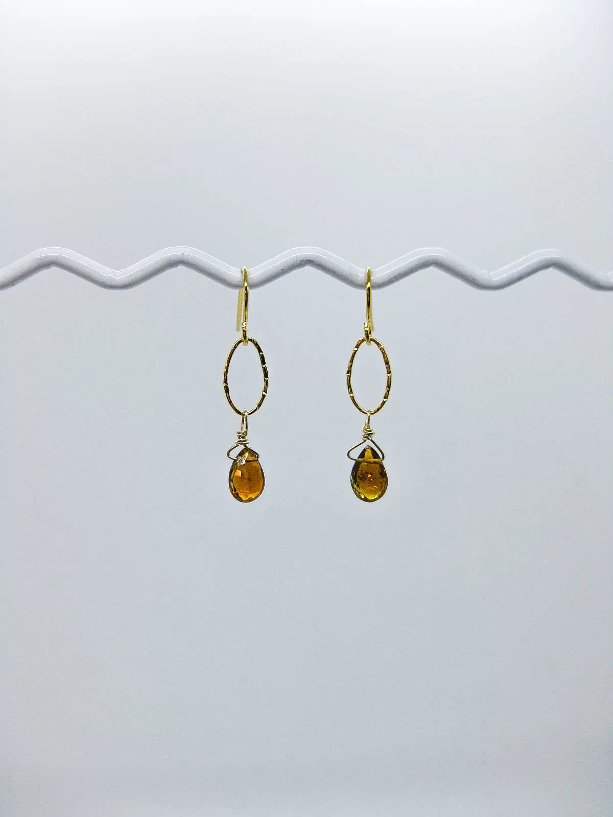 Chrysanthe: Tourmaline Earrings - e535