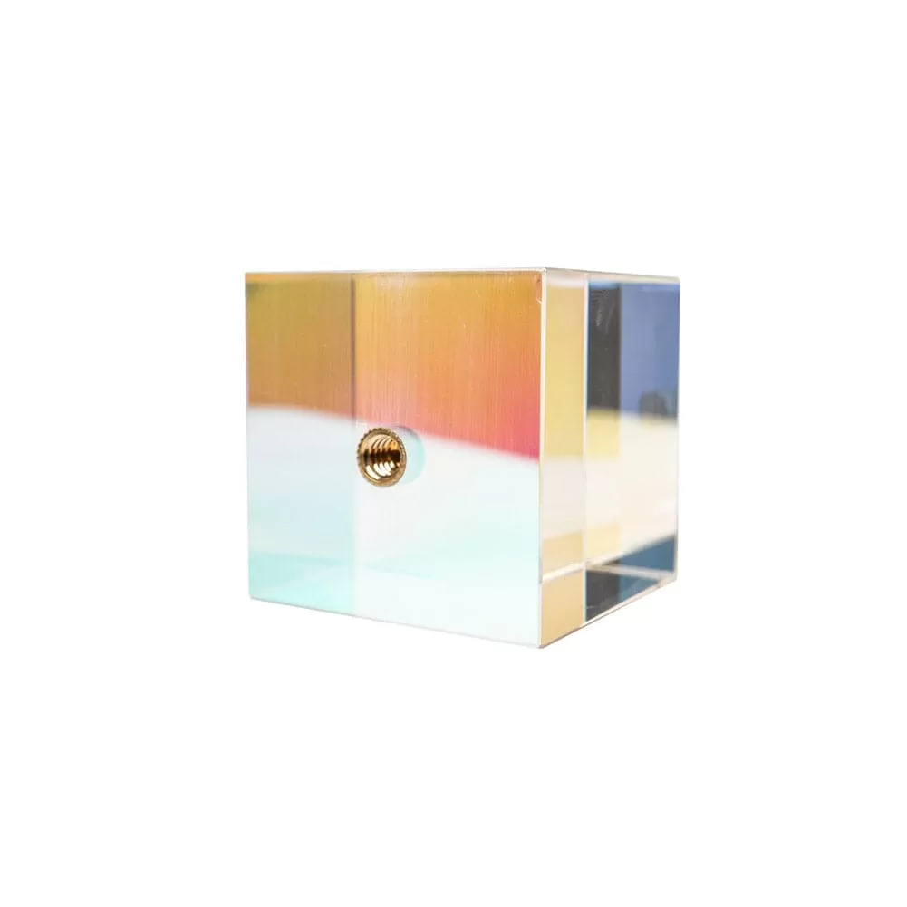 Colour Transparent Cubic Optical Prism Prop for Creative Photography - Cube (Demo)