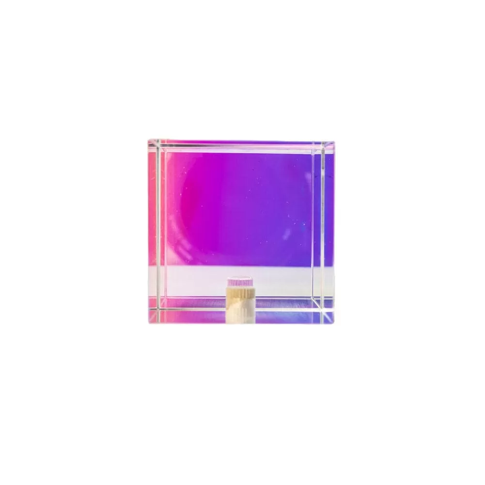 Colour Transparent Cubic Optical Prism Prop for Creative Photography - Cube (Demo)