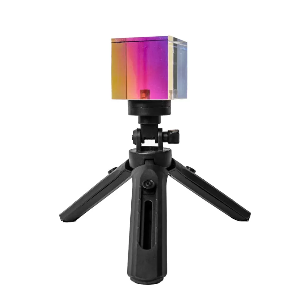 Colour Transparent Cubic Optical Prism Prop for Creative Photography - Cube (Demo)