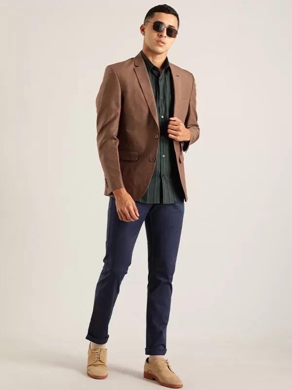 Constructed Solid Casual Blazer