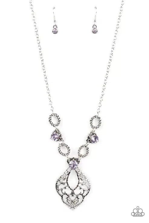 Contemporary Connections Purple Necklace - Paparazzi Accessories