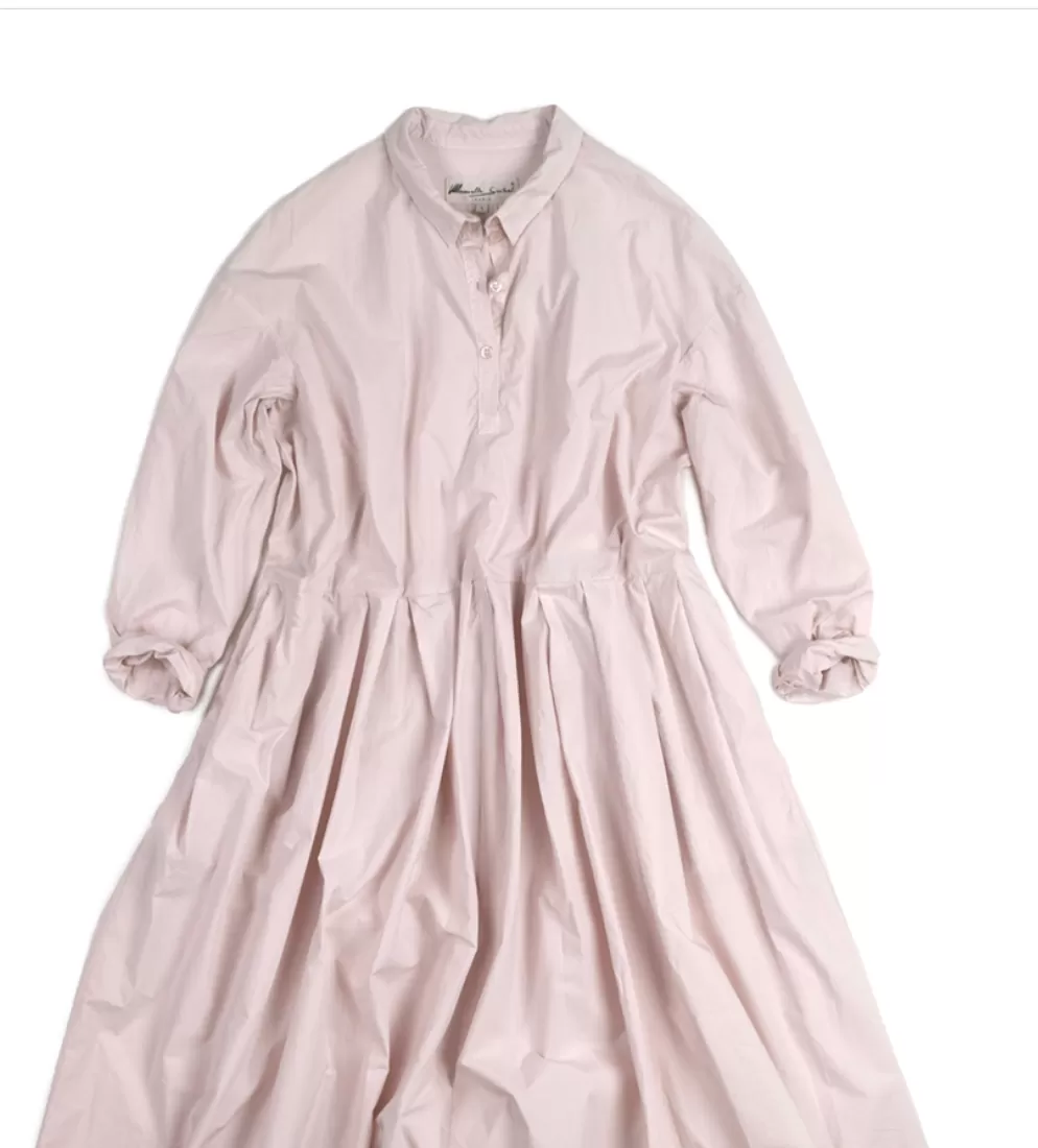 Cotton dress with collar | Yakko