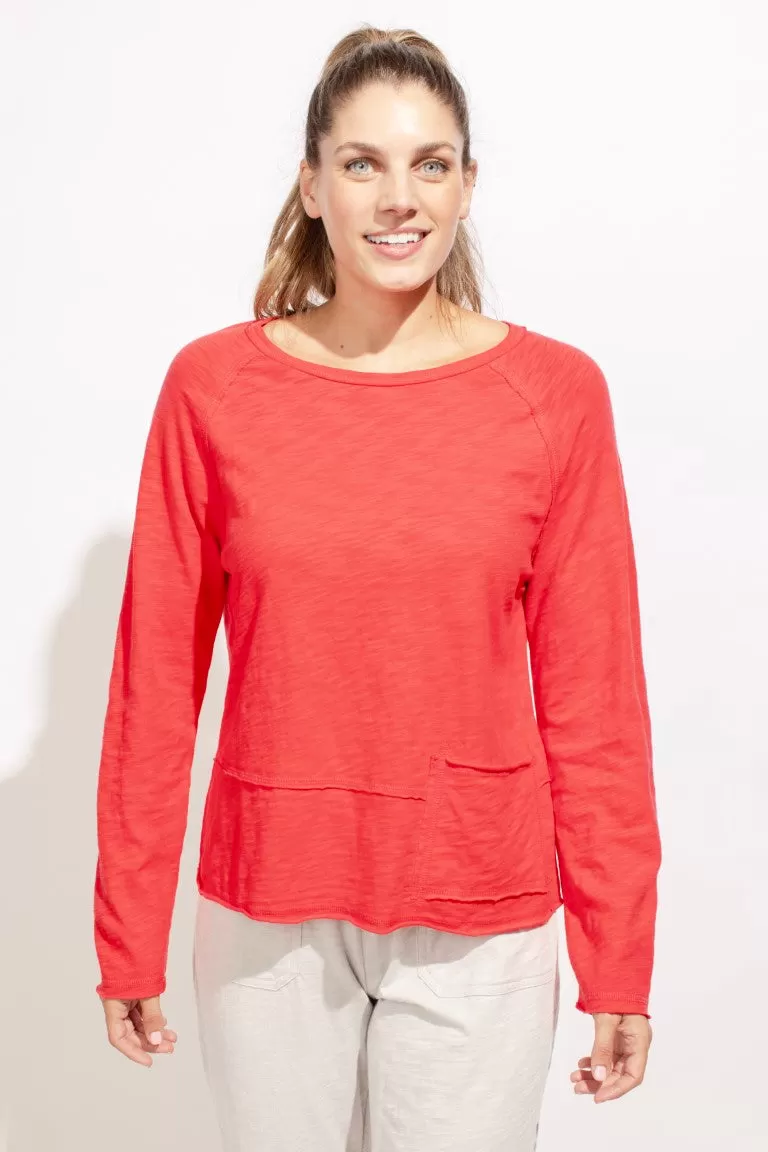 Cotton Slub Pocket Pullover