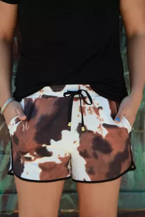 Cow Print Shorts