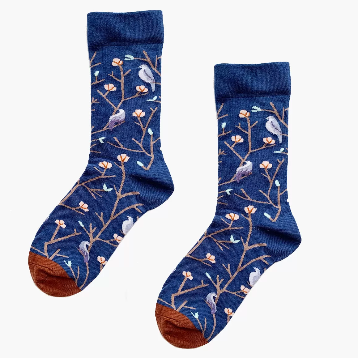 Crew Socks | Funky Socks - Blue Birds