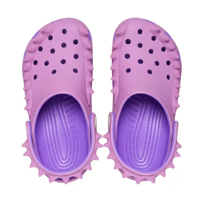 Crocs Kids - Classic Clog Spikes Youths Galaxy Bubble PInk Purple