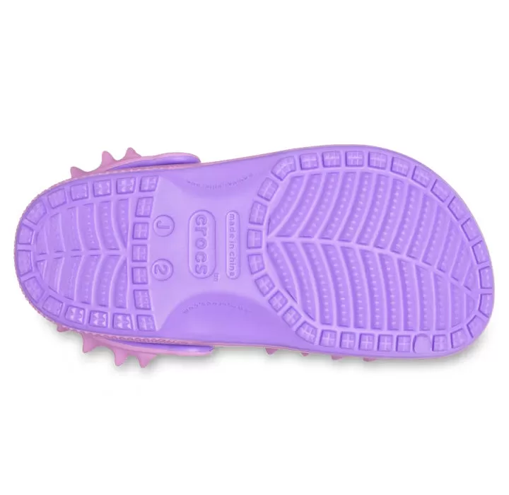 Crocs Kids - Classic Clog Spikes Youths Galaxy Bubble PInk Purple