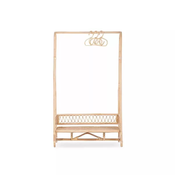 CuddleCo Aria Children's Clothes Rail - Rattan