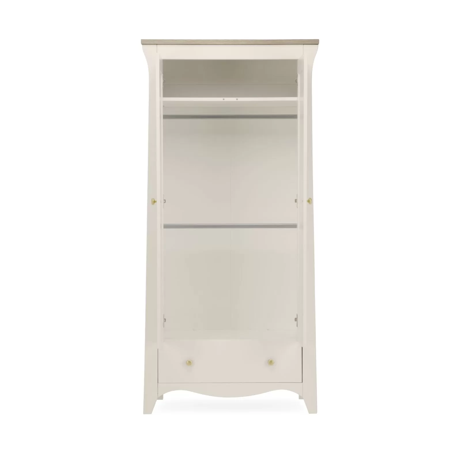 CuddleCo Clara 2 Door Double Wardrobe Cashmere