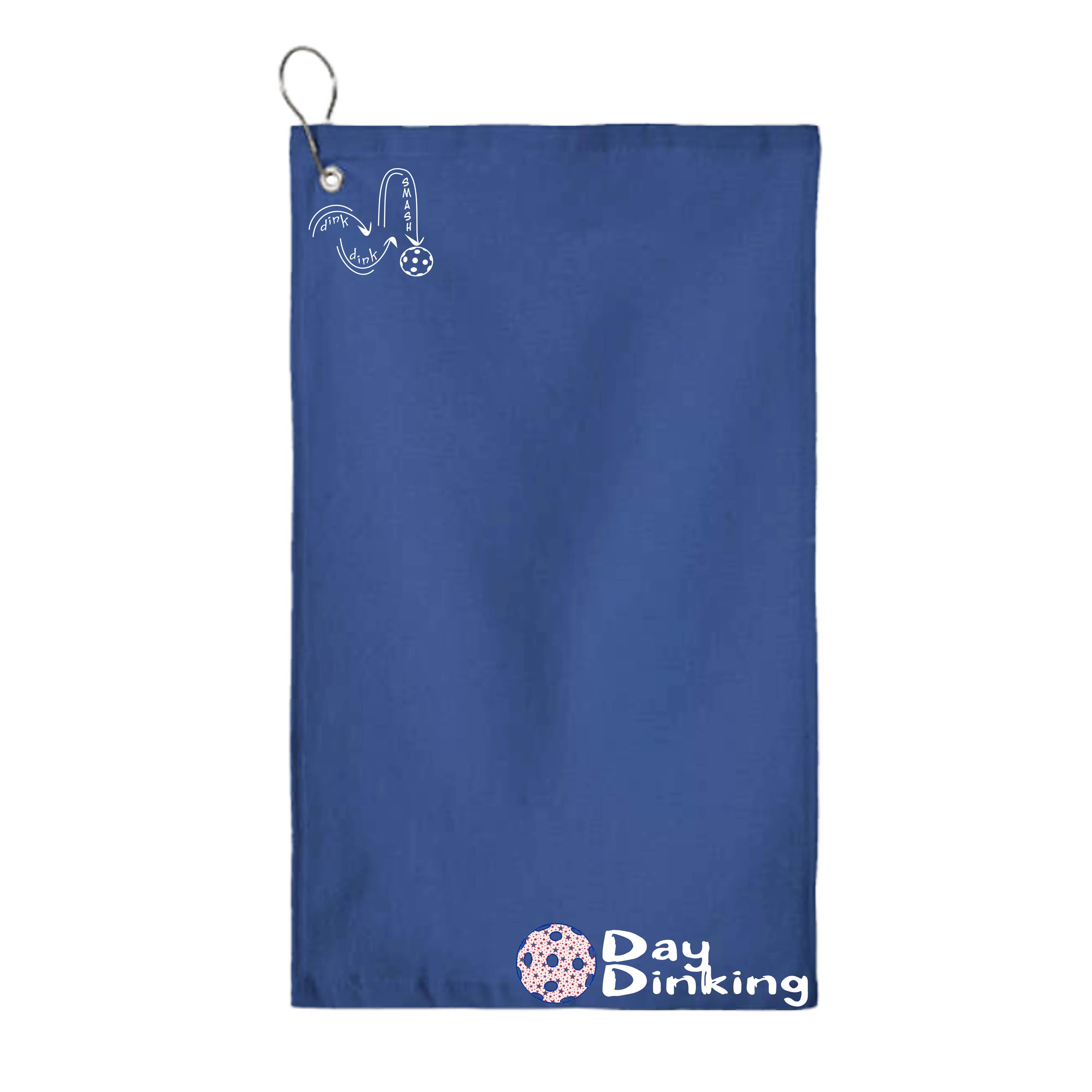 Day Dinking Pickleball (Customizable) |  Pickleball Court Towels | Grommeted 100% Cotton Terry Velour