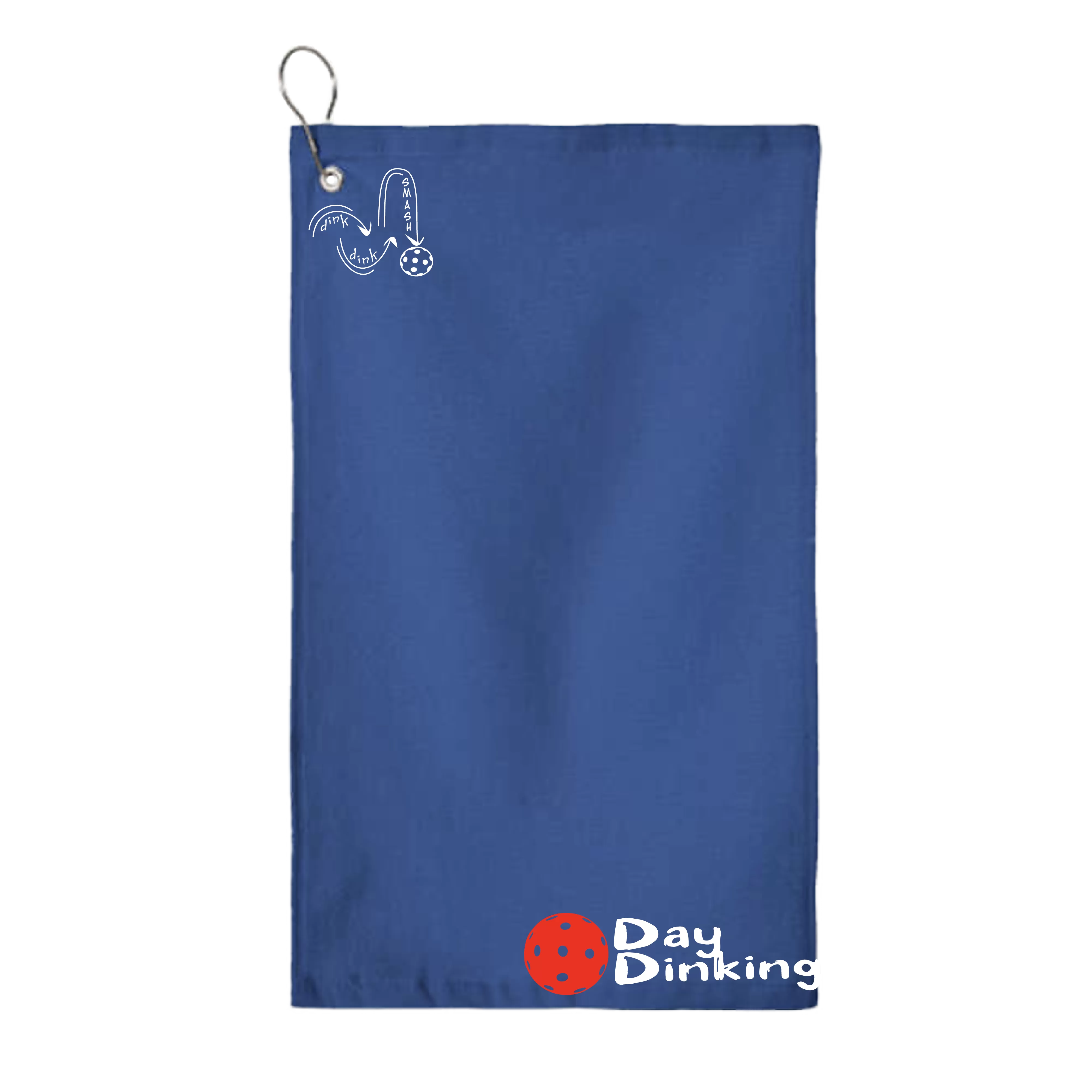 Day Dinking Pickleball (Customizable) |  Pickleball Court Towels | Grommeted 100% Cotton Terry Velour