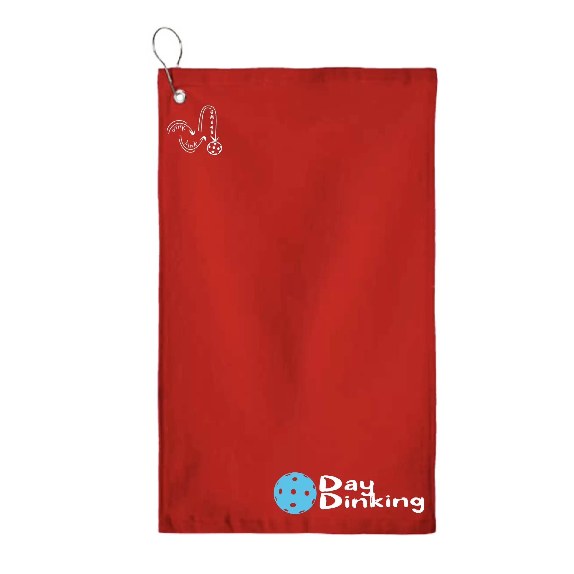 Day Dinking Pickleball (Customizable) |  Pickleball Court Towels | Grommeted 100% Cotton Terry Velour